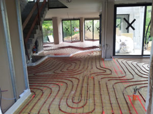 Photo plancher chauffant à eau